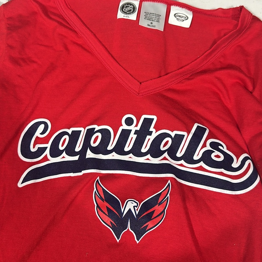 Concepts Sport Women's Washington‎ Capitals Marathon Knit Long Sleeve T-Shirt S - Picture 3 of 4